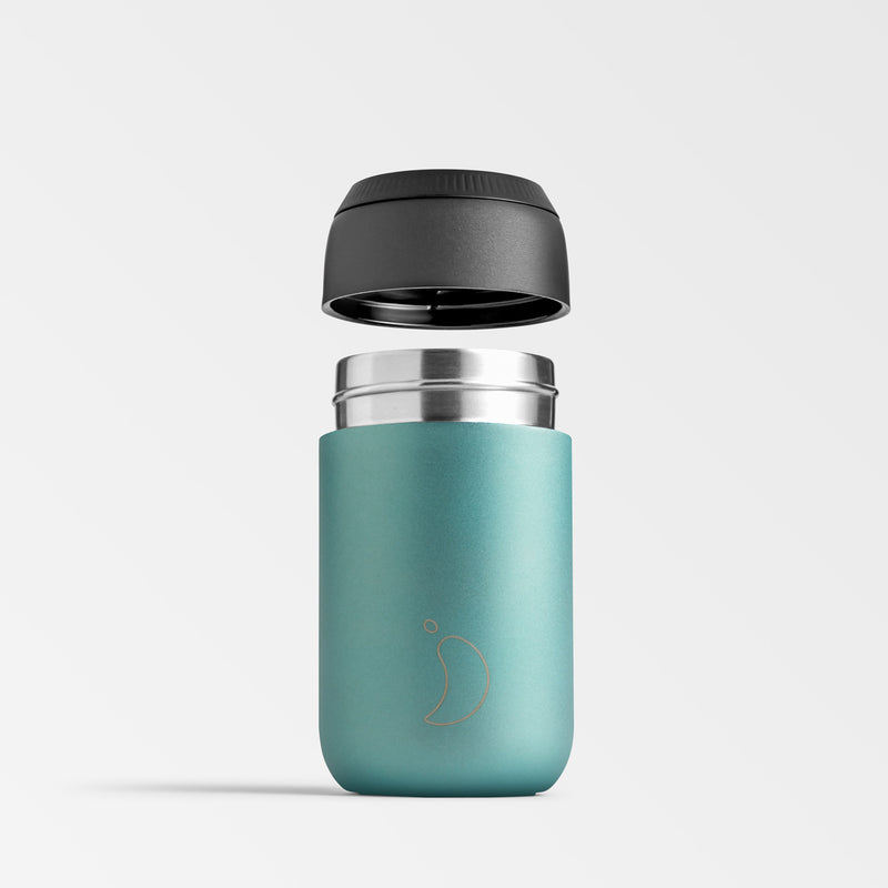 Chilly's 340ml Series 2 Matte Metallic Atlantis Coffee Cup