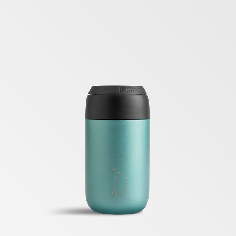 Chilly's 340ml Series 2 Matte Metallic Atlantis Coffee Cup