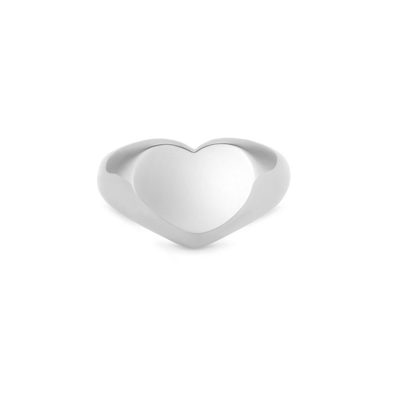 Amori Camille Heart Ring Silver - Size 6