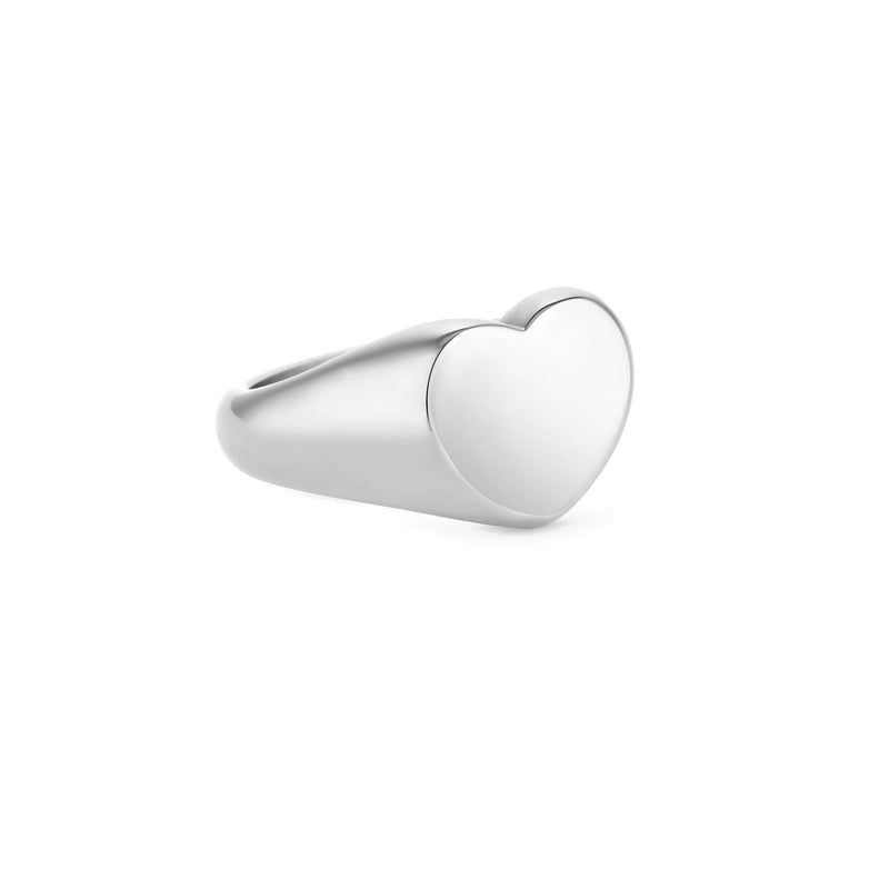 Amori Camille Heart Ring Silver - Size 6
