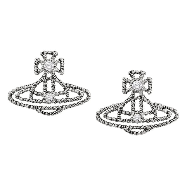 Vivienne Westwood Coretta Earrings, Platinum Plated
