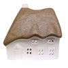 Glow by Welino Brown Thatched Cottage Candleholder, Large