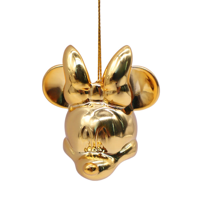 Christmas Inspirations Minnie Gold Head Ornament
