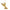 Hanging gold fairy figurine ornament with wings and loop for hanging