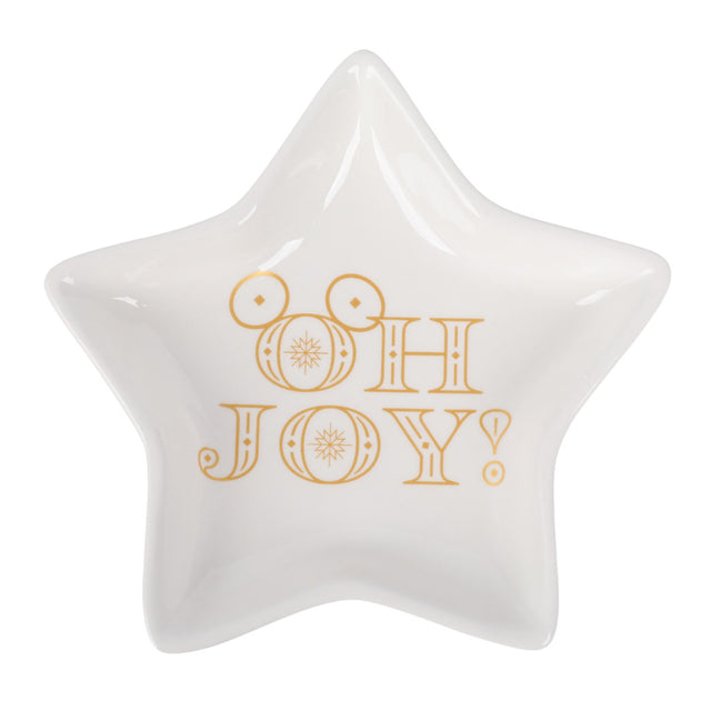 Christmas Inspirations Mickey Oh Joy! White Ornament