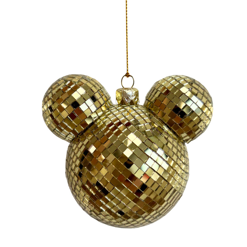 Christmas Inspirations Mickey Disco Gold Ornament