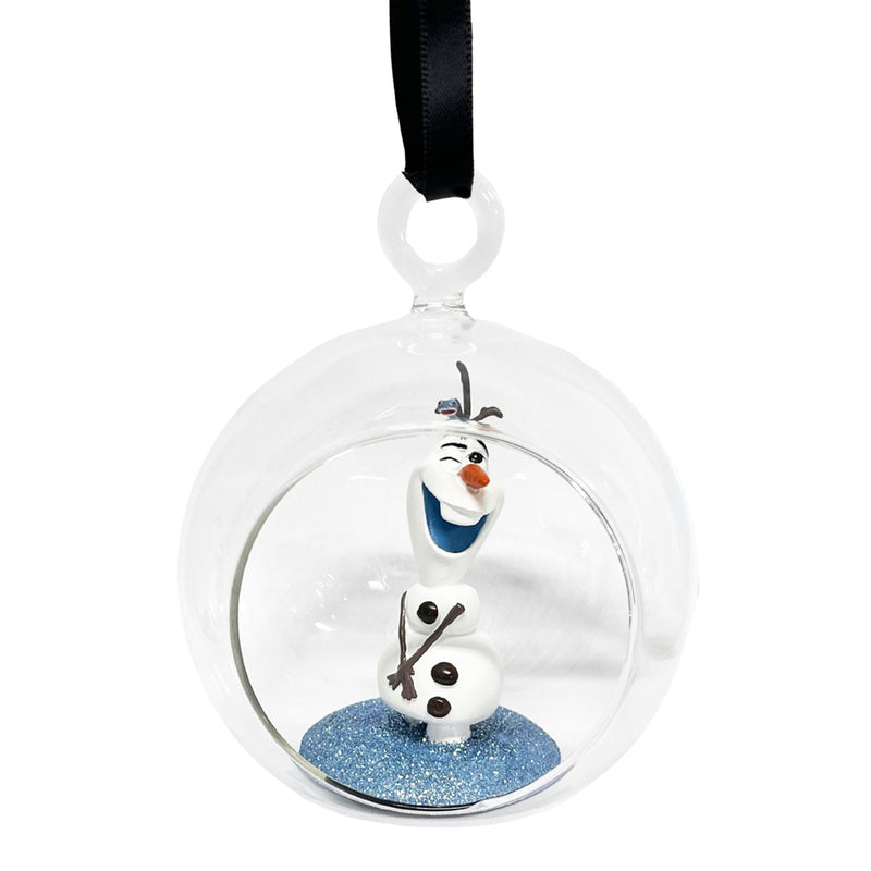 Christmas Inspirations Olaf Glass Open Bauble Ornament