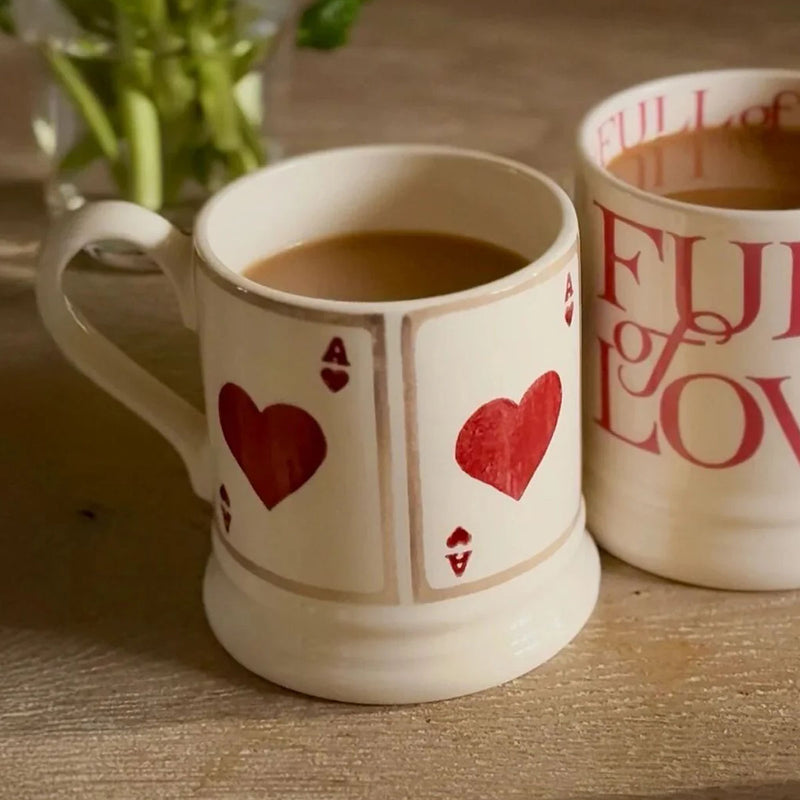 Emma Bridgewater Ace Of Hearts 1/2 Pint Mug