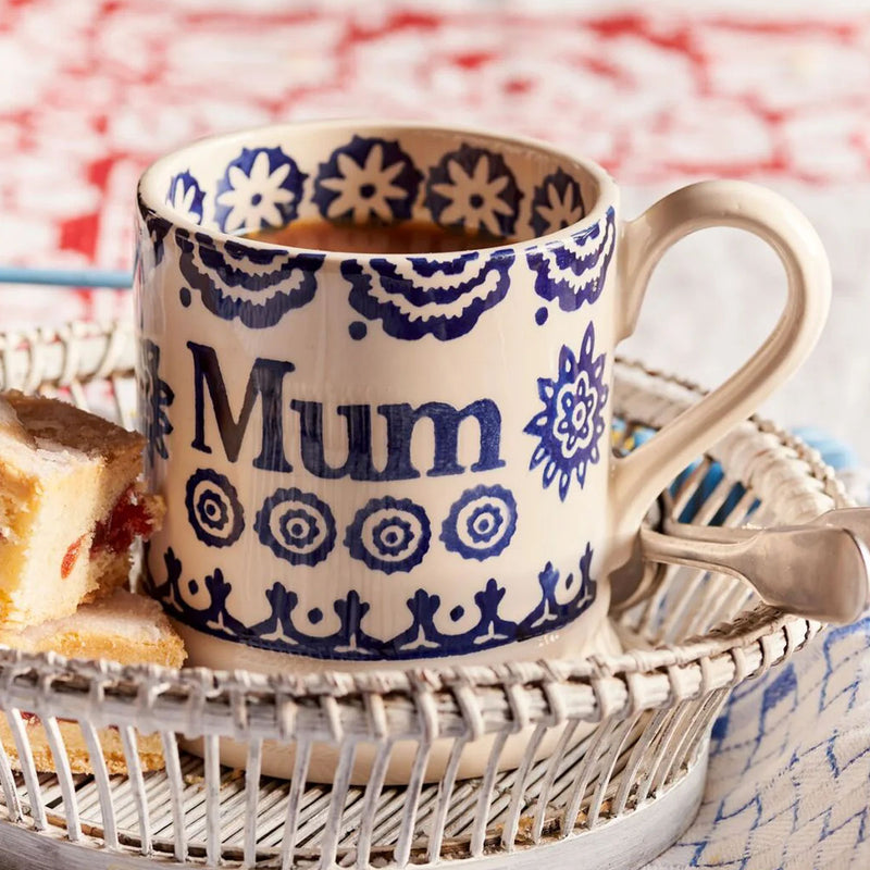Emma Bridgewater Blue Hen & Border Mum 1/2 Pint Mug