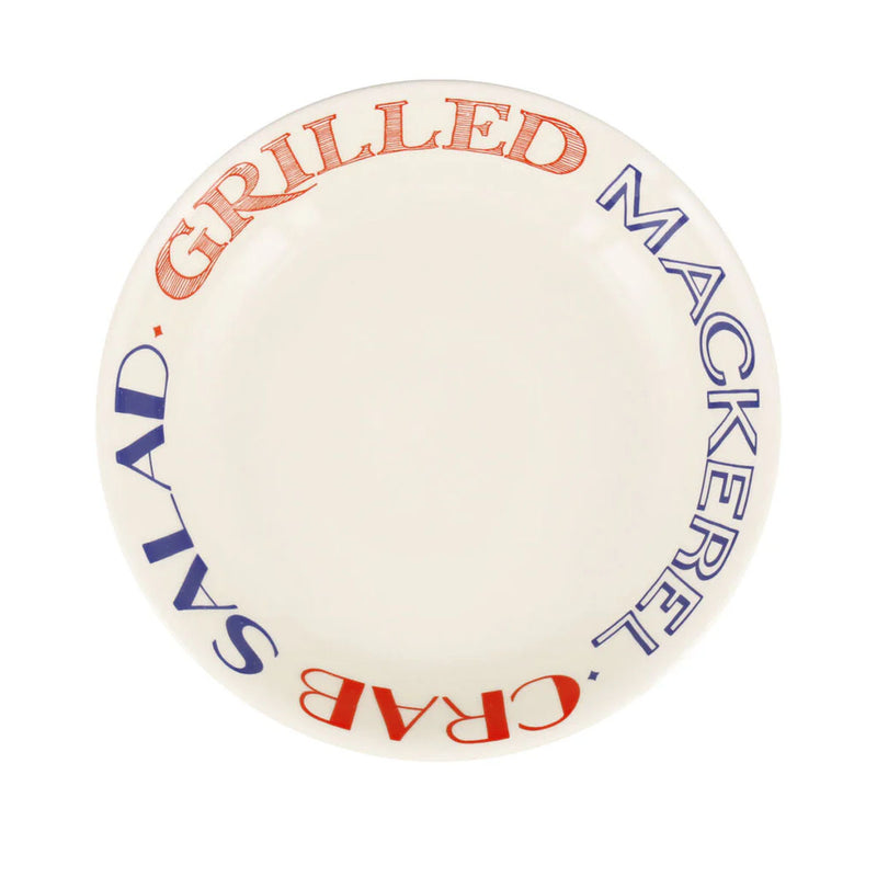 Emma Bridgewater Red & Blue Toast Medium Pasta Bowl