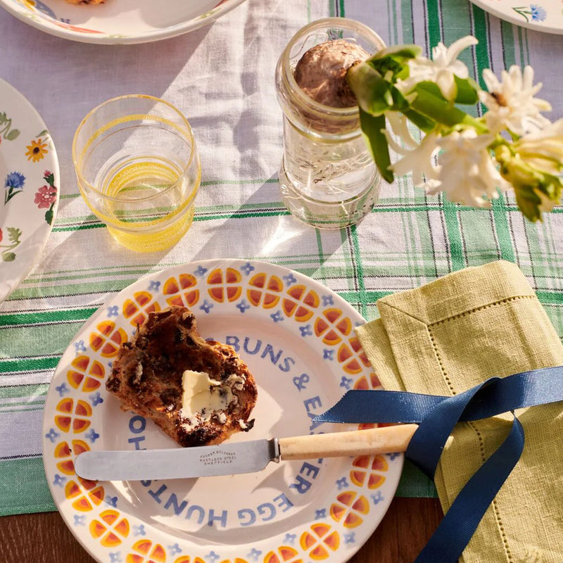 Emma Bridgewater Hot Cross Buns Medium Dinner Plate, 8.5 Inch