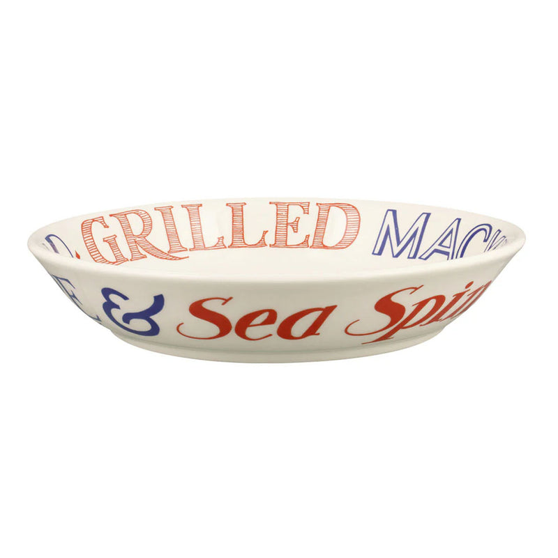 Emma Bridgewater Red & Blue Toast Medium Pasta Bowl