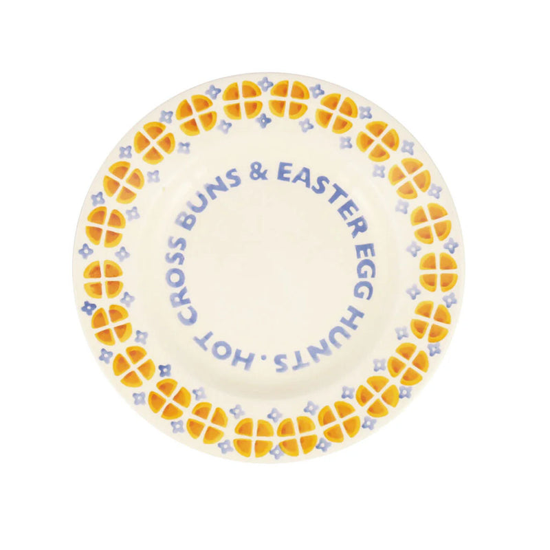 Emma Bridgewater Hot Cross Buns Medium Dinner Plate, 8.5 Inch