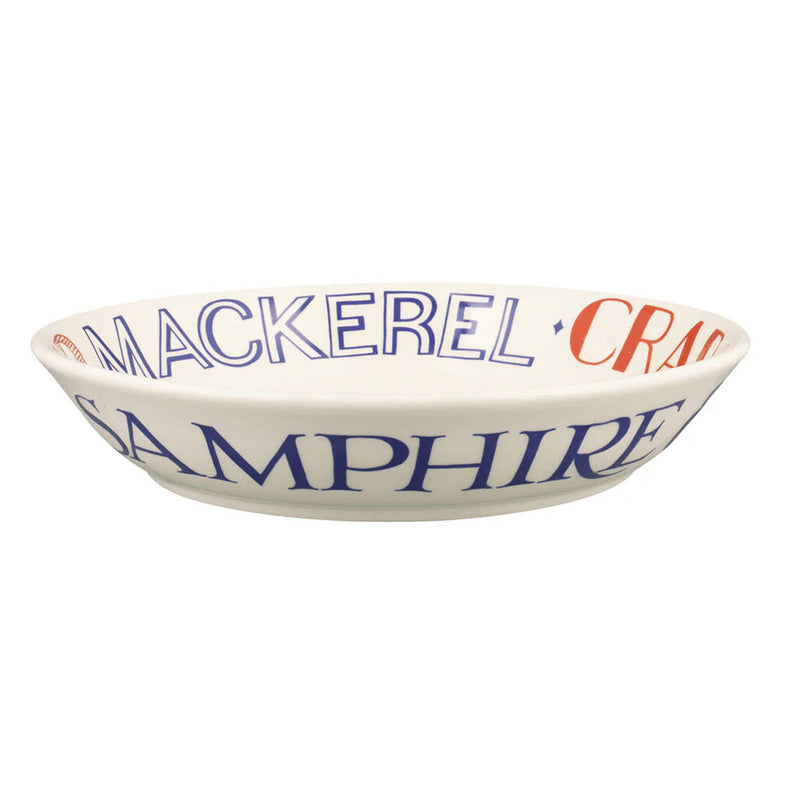 Emma Bridgewater Red & Blue Toast Medium Pasta Bowl