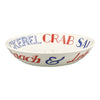 Emma Bridgewater Red & Blue Toast Medium Pasta Bowl