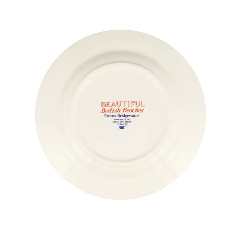 Emma Bridgewater Red & Blue Toast Medium Dinner Plate, 8.5 Inch