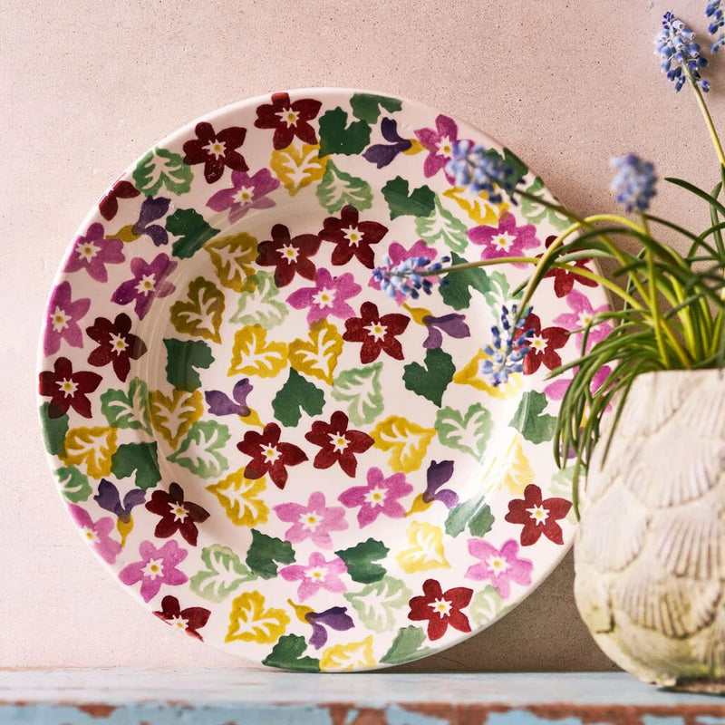 Emma Bridgewater Sweet Violets Medium Dinner Plate, 8.5 Inch