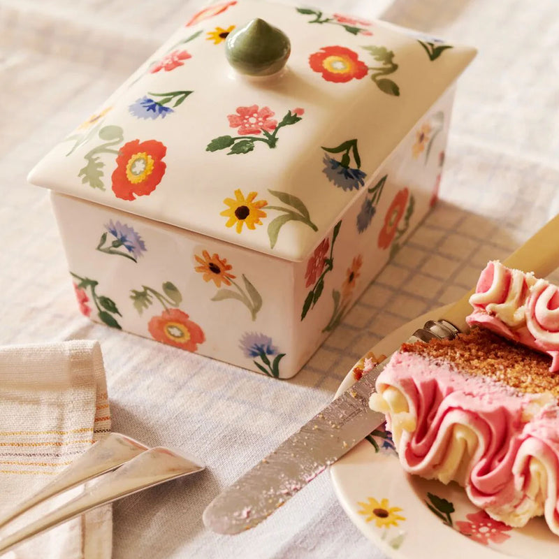 Emma Bridgewater Poppies & Pinks Small Butter Dish