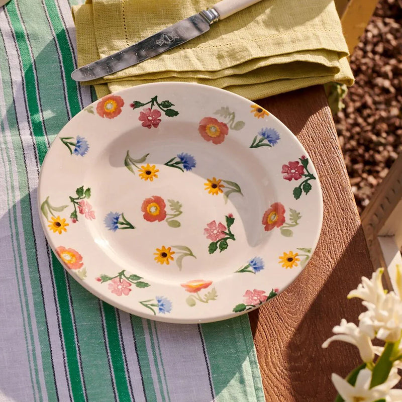 Emma Bridgewater Poppies & Pinks Medium Dinner Plate, 8.5 Inch