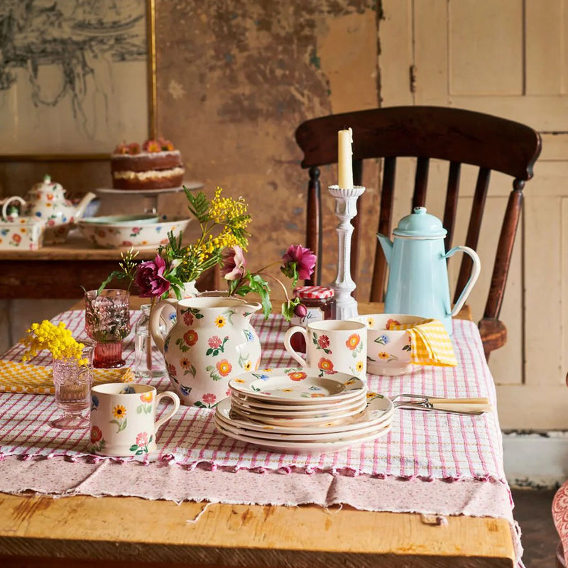 Emma Bridgewater Poppies & Pinks Medium Dinner Plate, 8.5 Inch