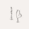 Vivienne Westwood Emily Earrings, Platinum Plated
