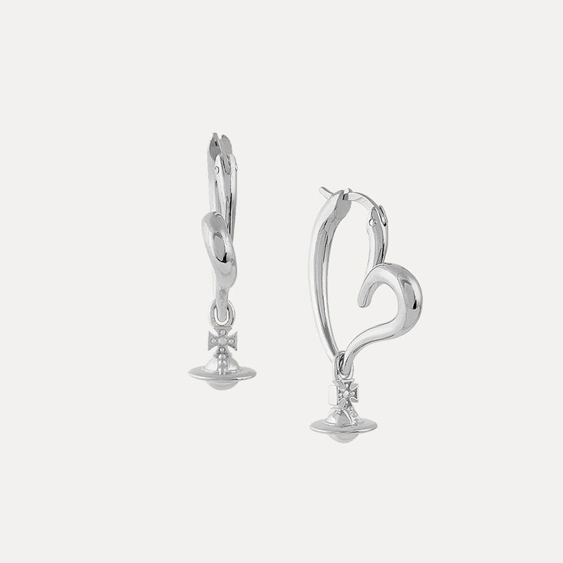 Vivienne Westwood Emily Earrings, Platinum Plated