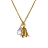 Alex Monroe Little Bluebell Necklace, Gold Plated
