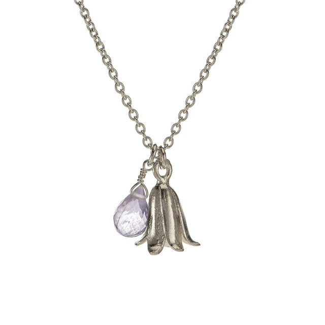 Alex Monroe Bluebell Necklace, Sterling Silver