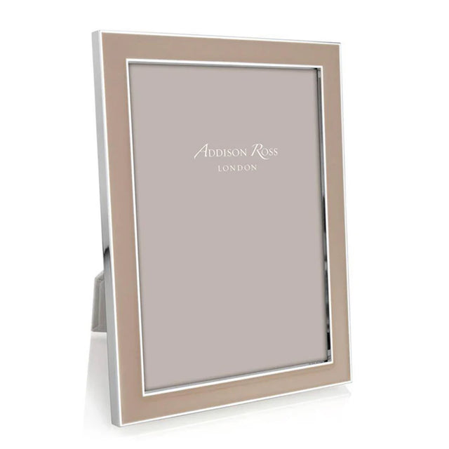 Addison Ross Cappuccino Enamel & Silver Frame, 5 x 7