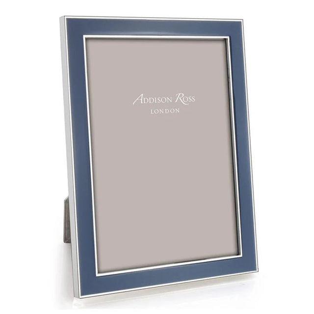 Addison Ross Denim Enamel & Silver Curve Frame, 4 x 6