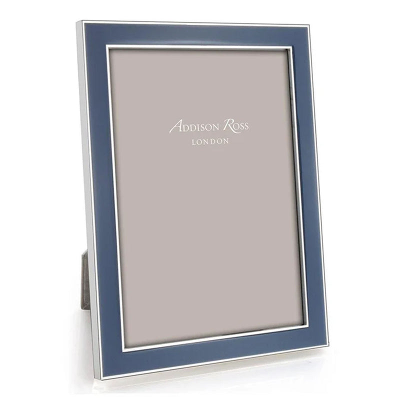Addison Ross Denim Enamel & Silver Curve Frame, 4 x 6
