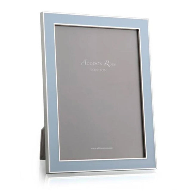 Addison Ross Powder Blue Silver Enamel Frame, 4 x 6