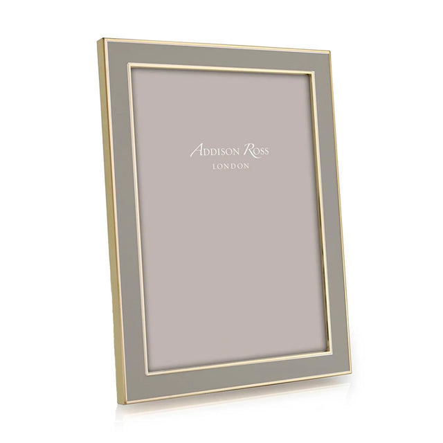 Addison Ross Taupe Enamel & Gold Frame, 4 x 6
