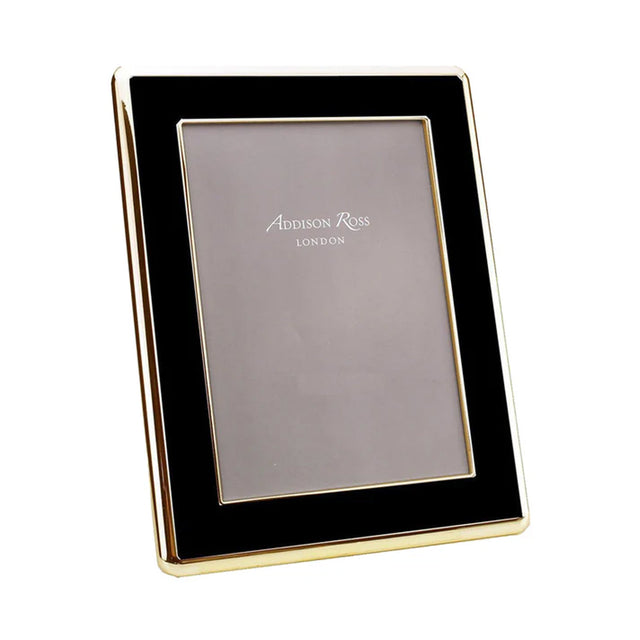 Addison Ross Black Enamel & Gold Curve Photo Frame, 8 x 10