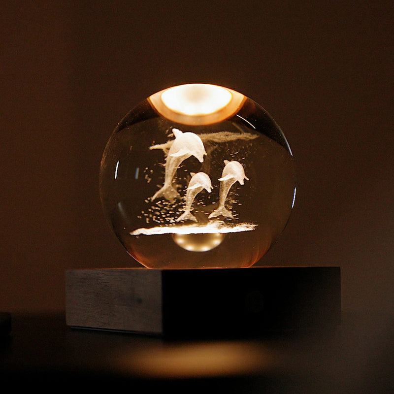 Gingko Amber Crystal Light, Jumping Dolphins