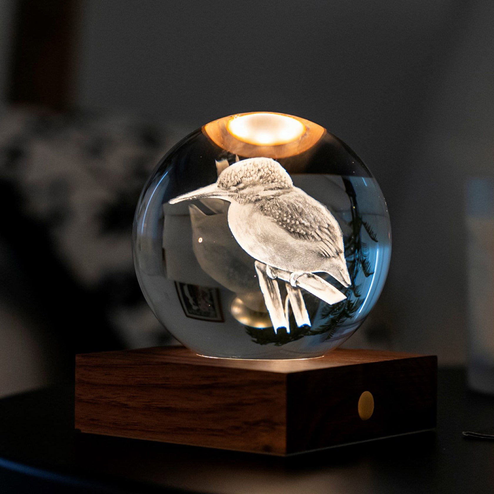 Gingko Design Amber Crystal Light, King Fisher – David