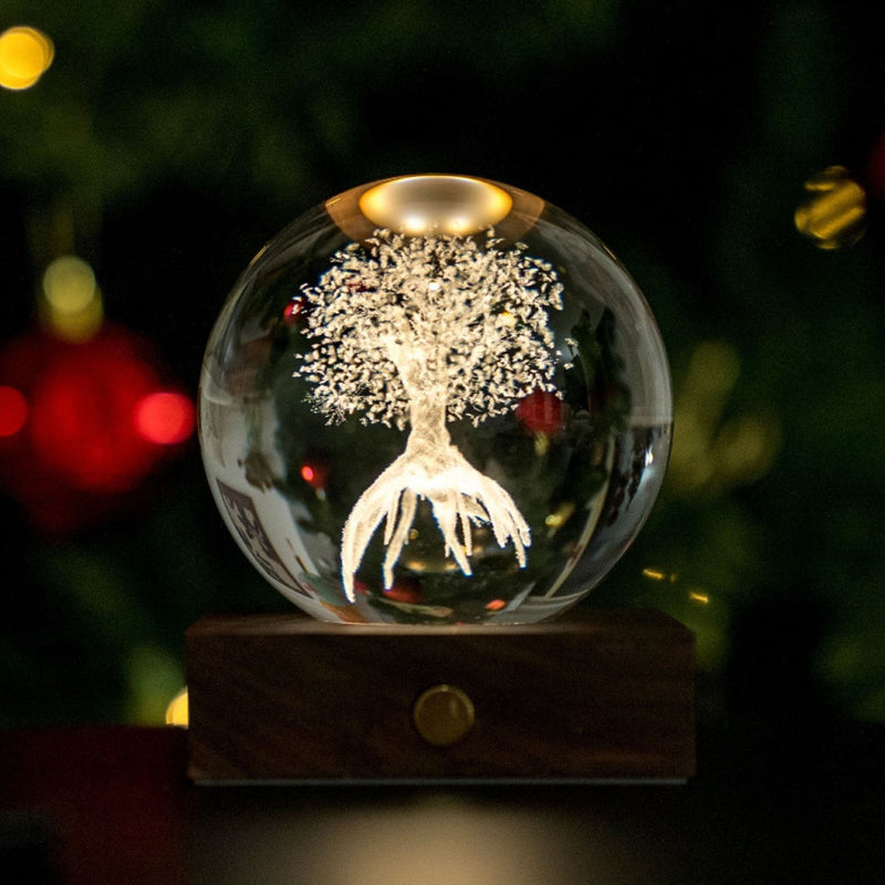 Gingko Amber Crystal Light,  Tree of life