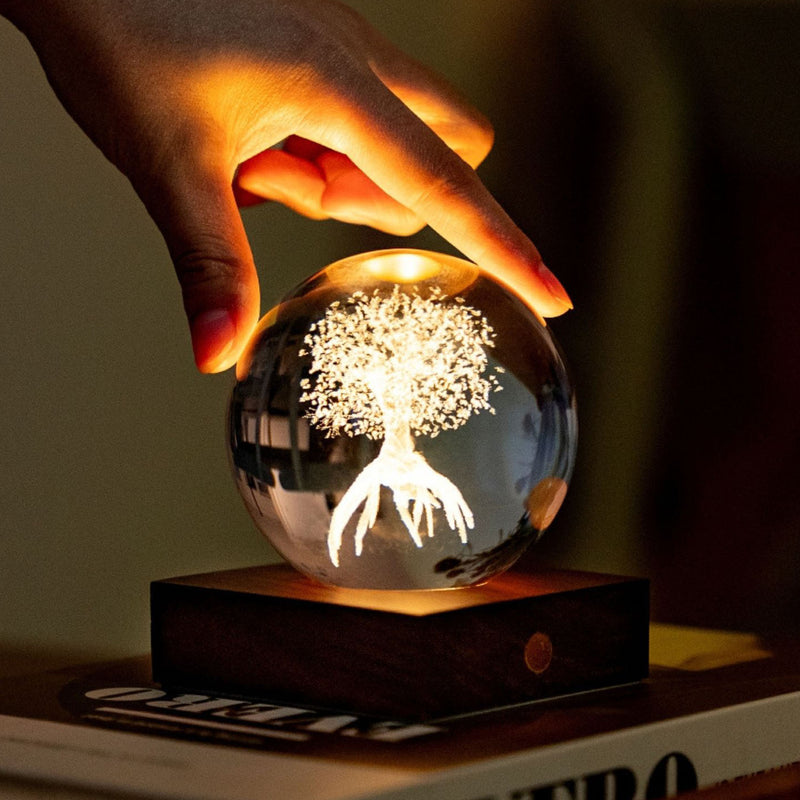 Gingko Amber Crystal Light,  Tree of life