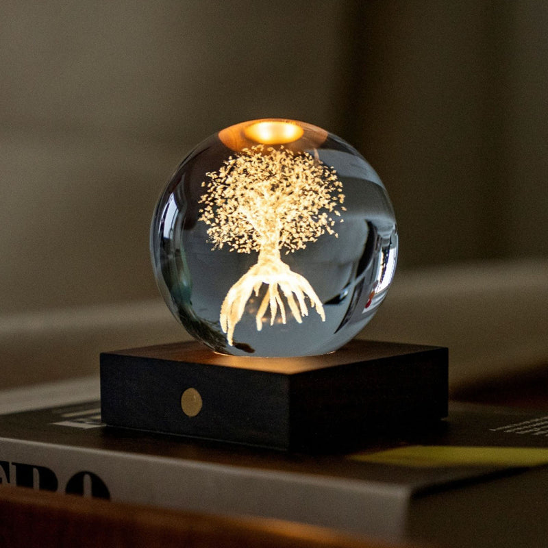 Gingko Amber Crystal Light,  Tree of life