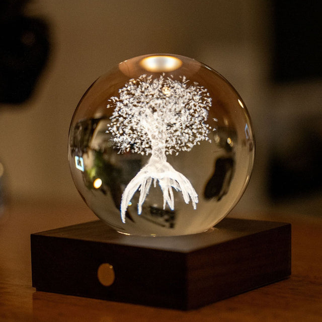 Gingko Amber Crystal Light,  Tree of life