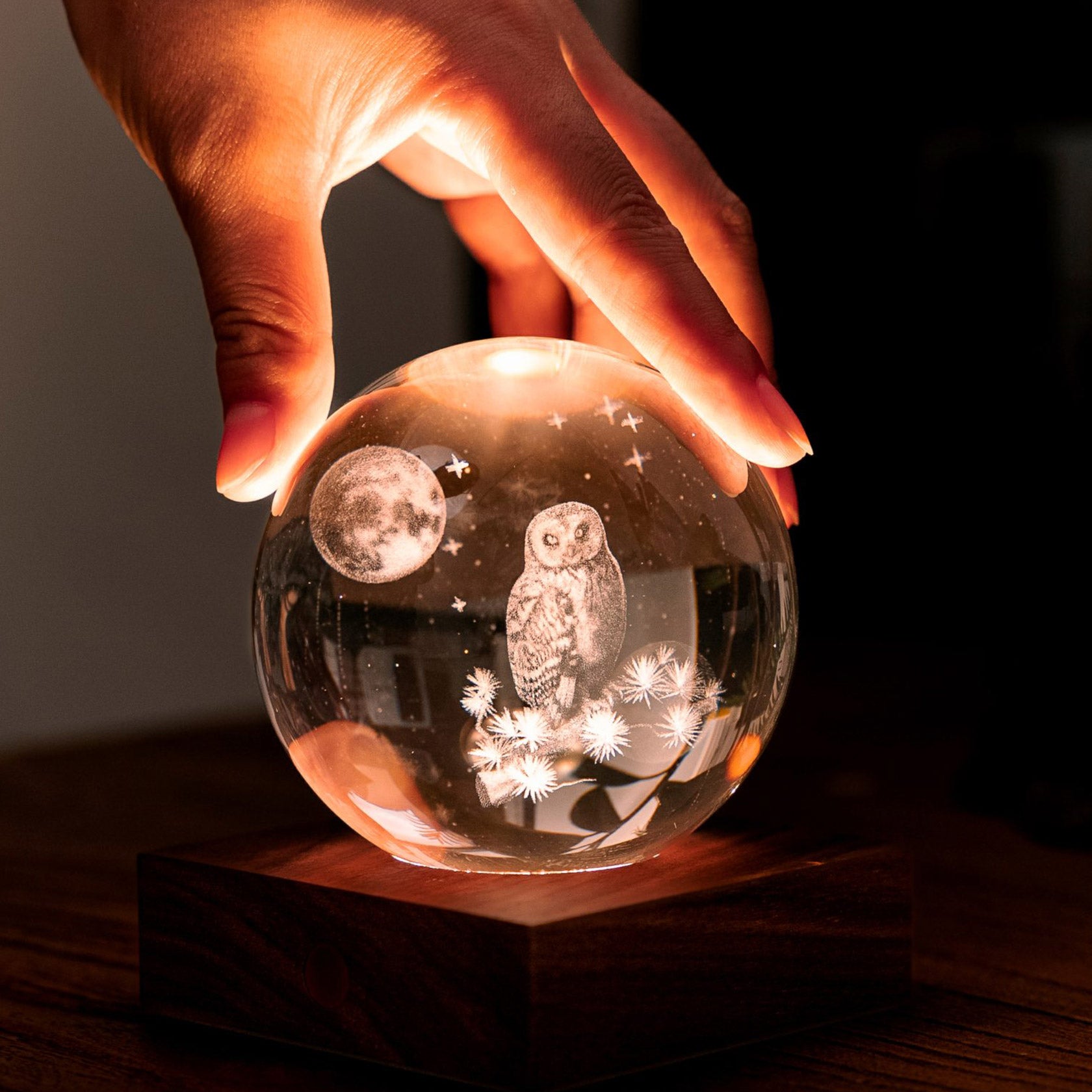 Amber Crystal Light | Owl Moon Amber Crystal Light | Owl Moon