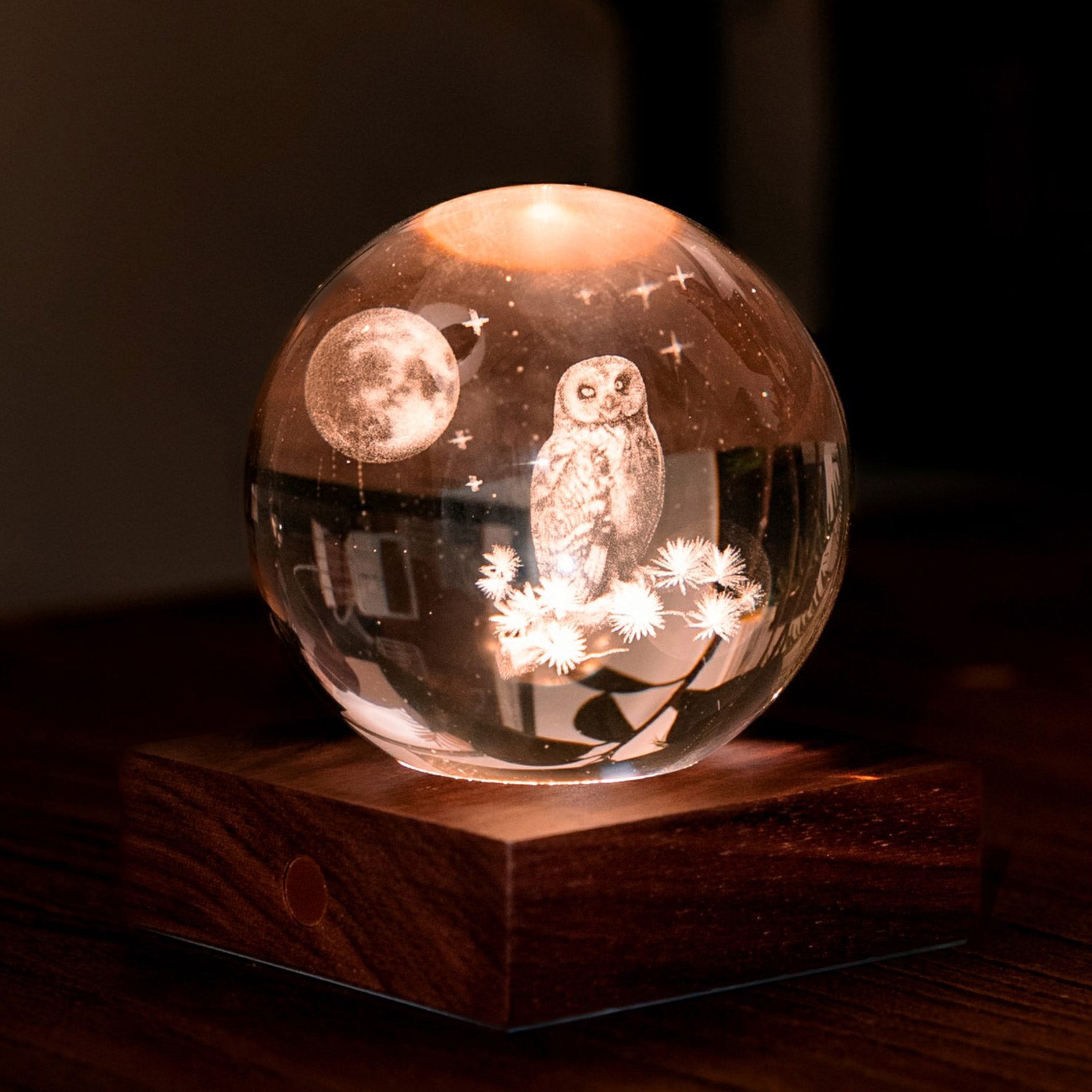 Amber Crystal Light | Owl Moon Amber Crystal Light | Owl Moon