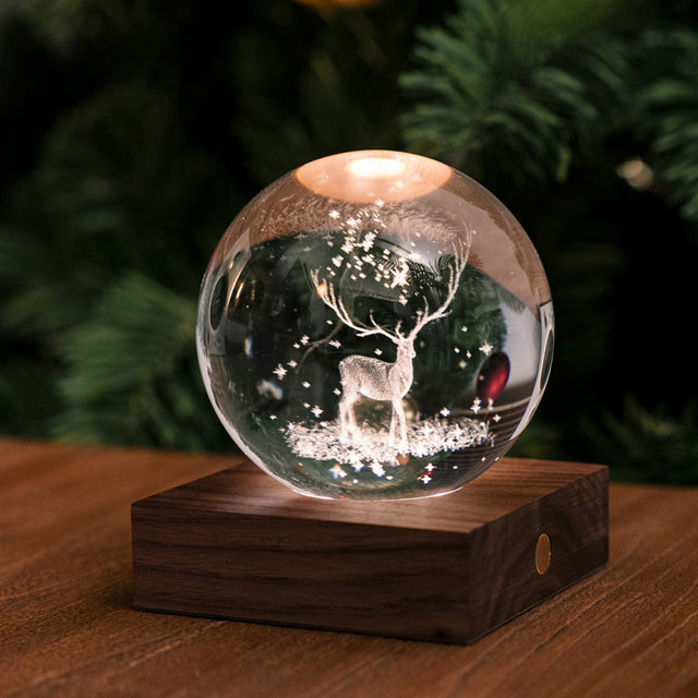 Gingko Amber Crystal Light, Stag