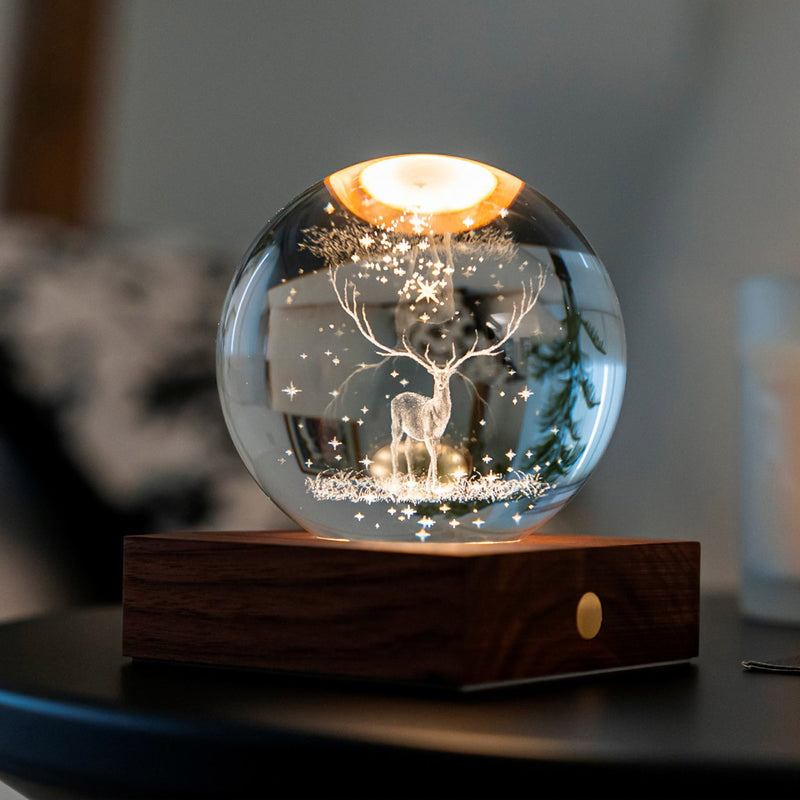 Gingko Amber Crystal Light, Stag