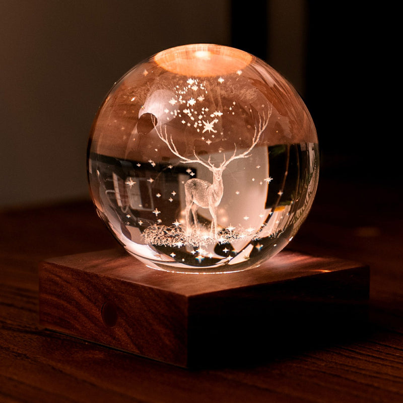 Gingko Amber Crystal Light, Stag