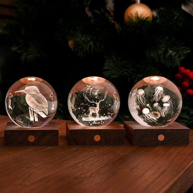 Gingko Amber Crystal Light, Stag