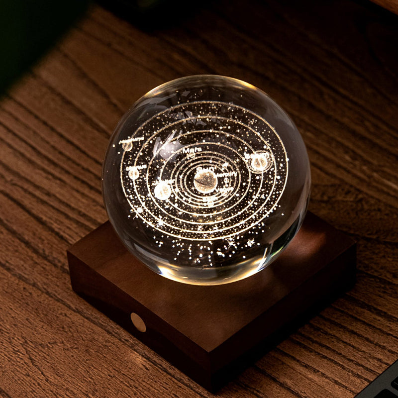 Gingko Amber Crystal Light, Solar System Large