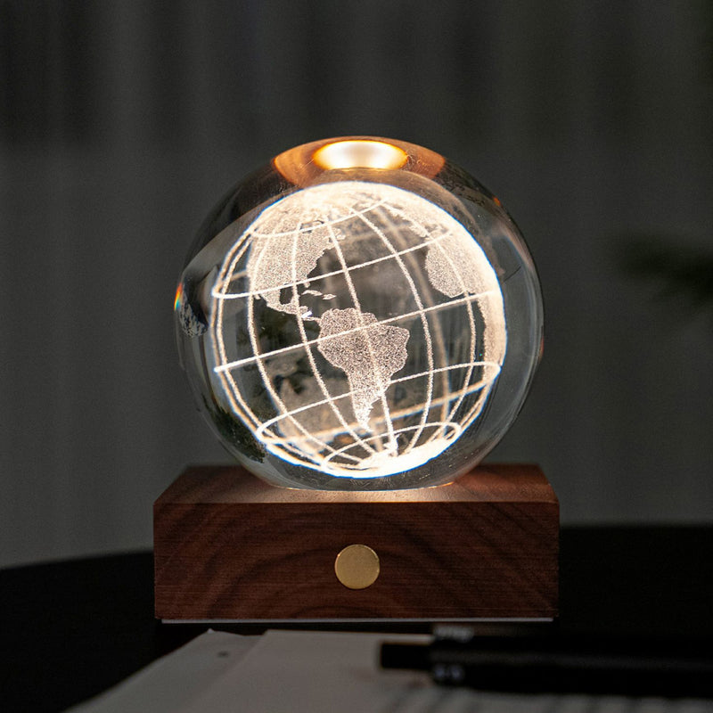Gingko Amber Crystal Light, World Globe