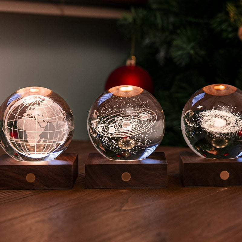 Gingko Amber Crystal Light, World Globe