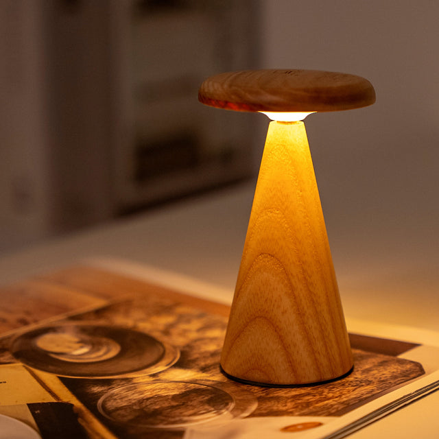 Gingko Sylva Table Lamp, Mini White Ash
